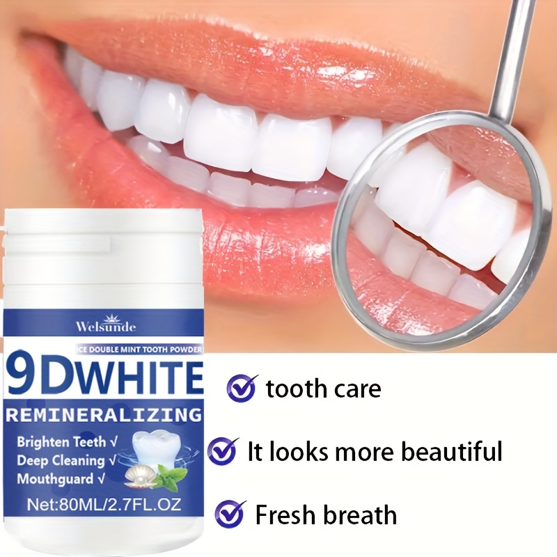 Teeth Whitening Ai - 9D White Remineralisierendes Hydroxyapatit-Zahnpulver, Zahnaufhellungspulver, Tiefenreinigung,