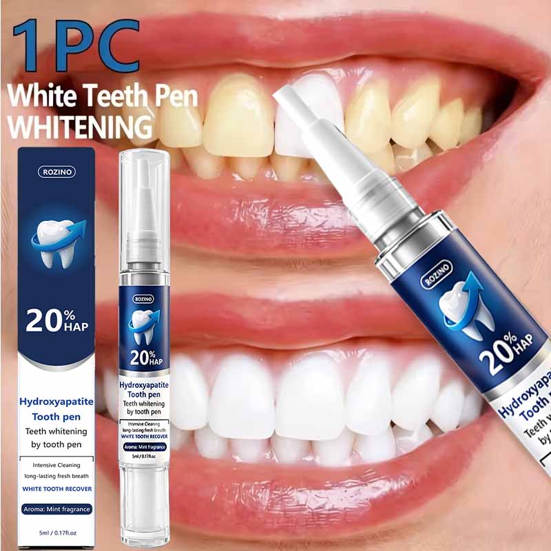 Teeth Whitening Pen - Schnellwirkender Zahnaufhellungsstift, kraftvolle Reinigung, neutralisiert Gelbstich,