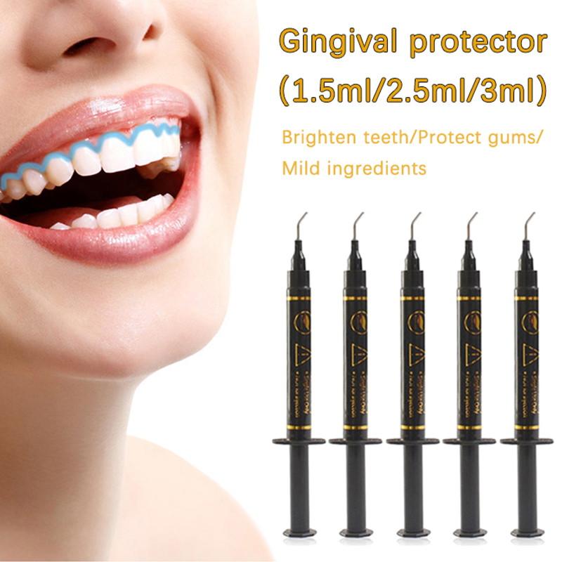 Teeth Whitening Gel Syringes - 1.5/2.5/3ml Zahns pritze Zahnfleisch schutz Gel