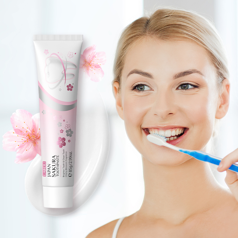 Teeth Whitening Japan - LAIKOU Japan Sakura Zahnpasta Whitening Fleckenentfernung