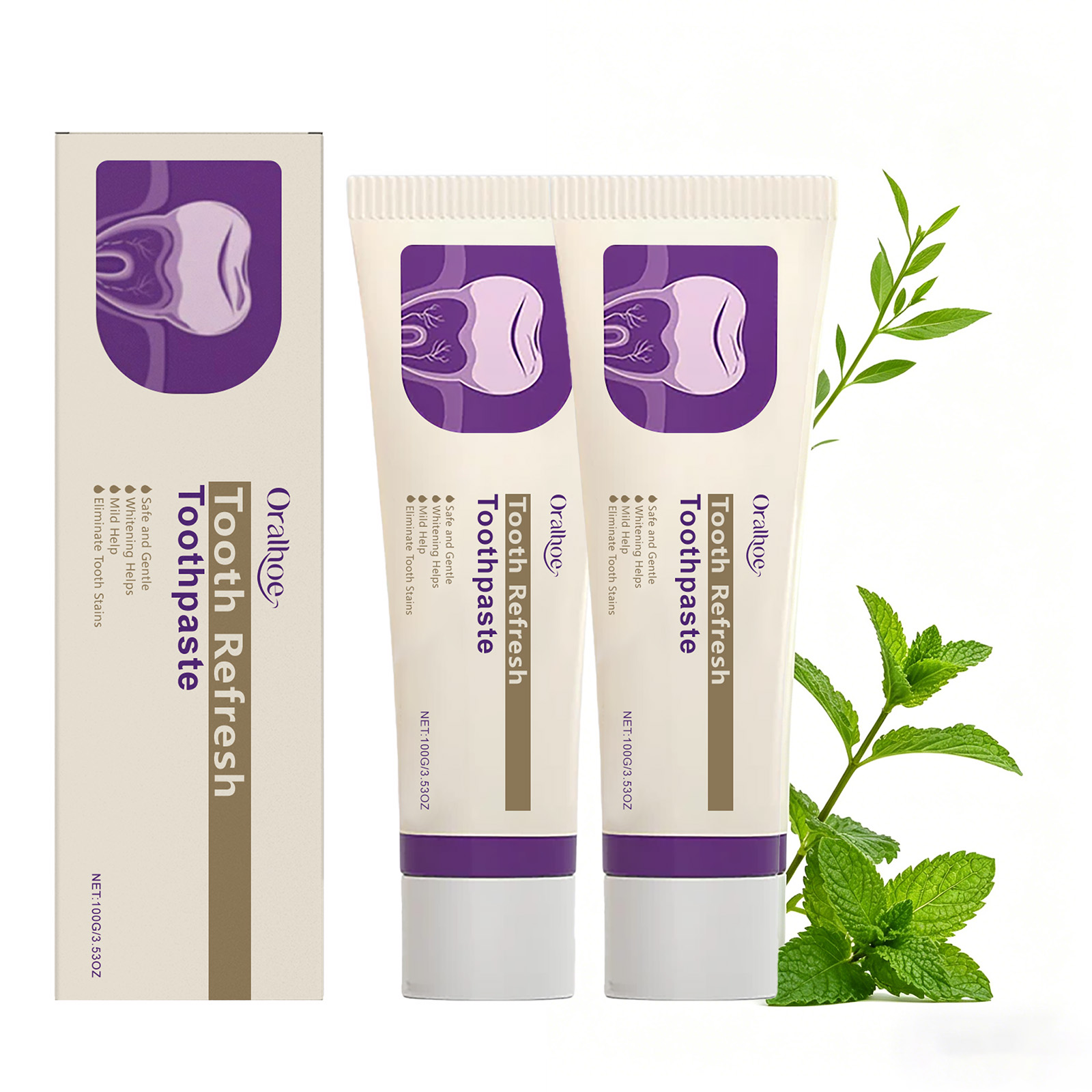 Teeth Whitening That Works - Zahn-Auffrischungs- und Aufhellungs-Zahnpasta mit Minzgeschmack, Natürliche