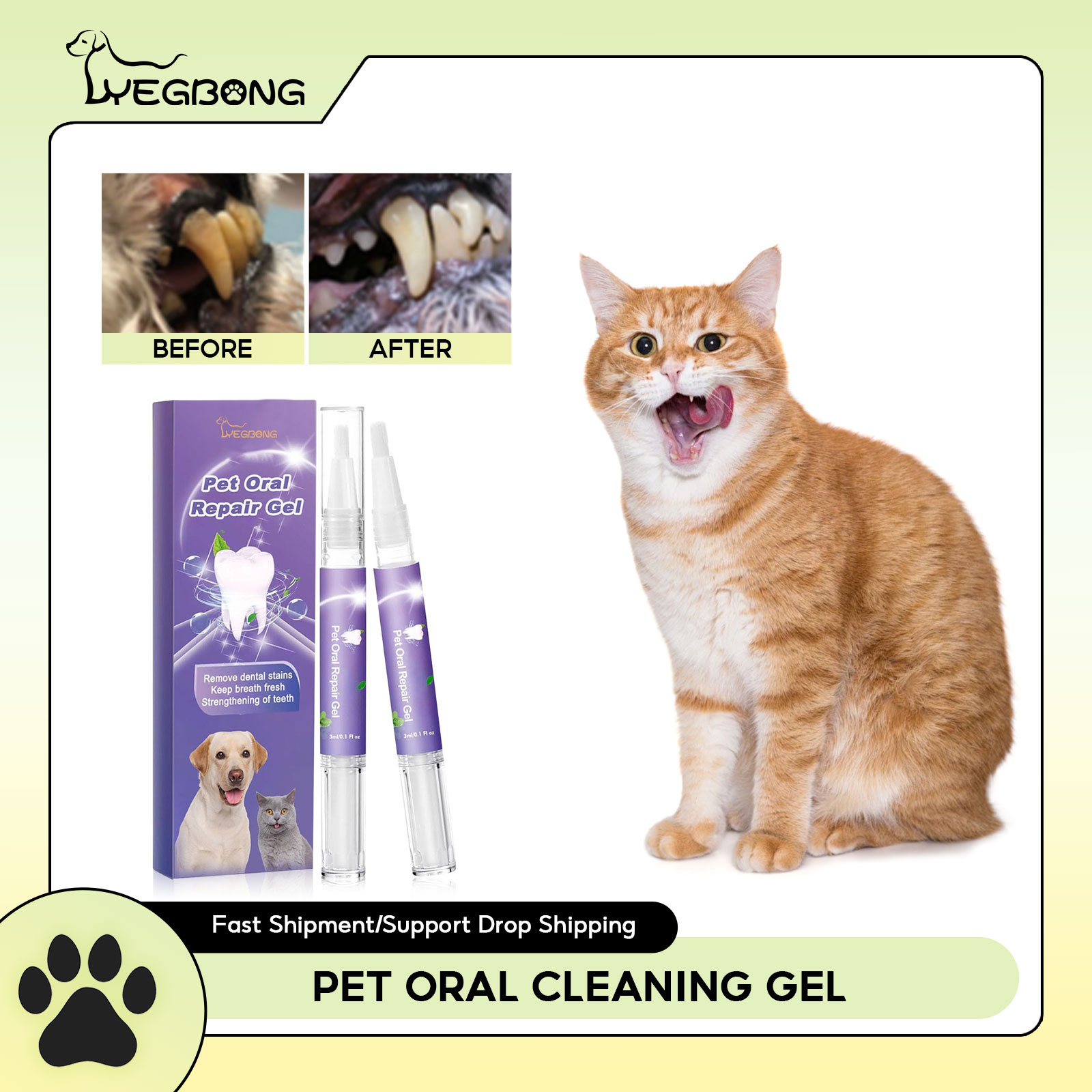 Teeth Whitening Gels - Pet Oral Repair Gel Welpen Zahnstein