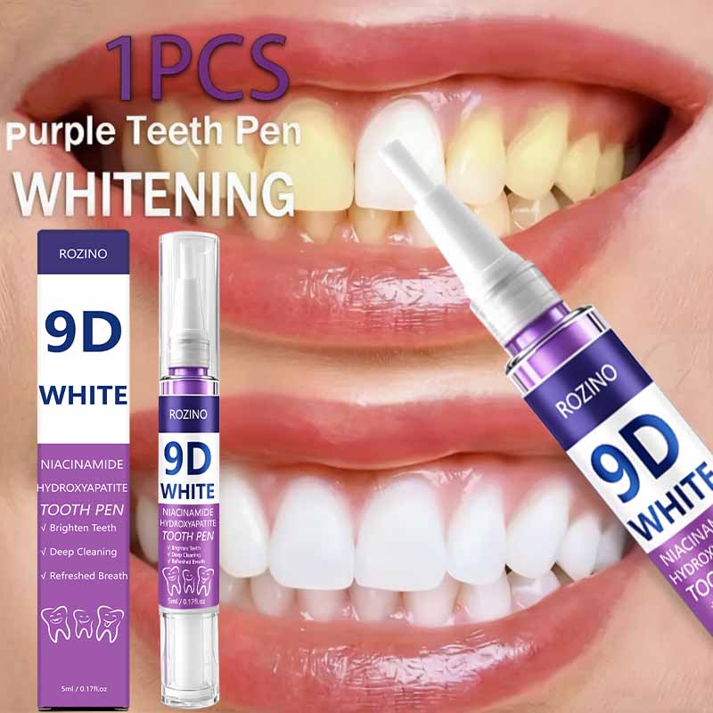 Teeth Whitening Pen - ROZINO 9D Aufhellender Zahnpflegestift Niacinamid +