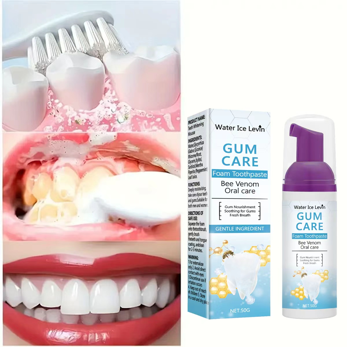 Water Ice Levin Gum Care Schau – Teeth Whitening Xylitol Gum Bewertung und Preis