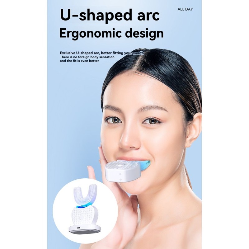 U-förmige elektrische Zahnbürs – Teeth Whitening Gum Bewertung und Preis