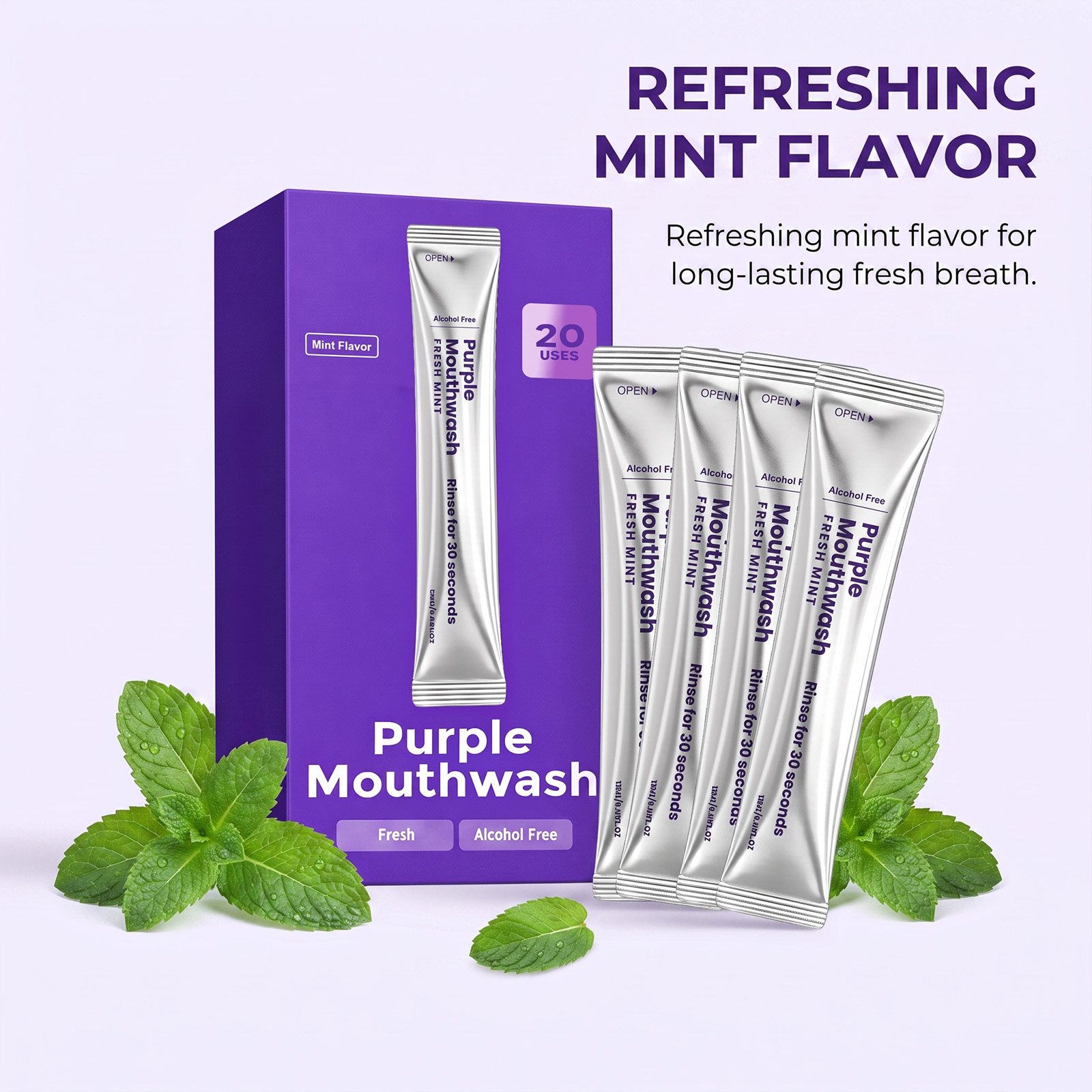 Lila Frische Mundspülung Entfe – Whitening Mouthwash Bewertung und Preis