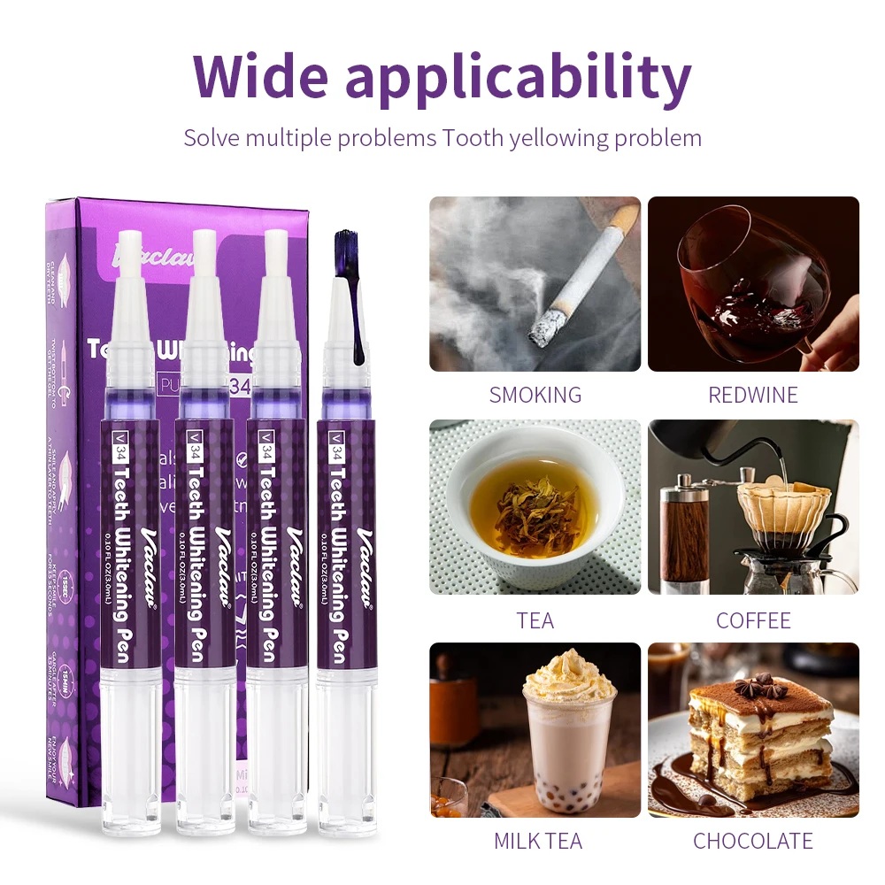 Vaclav V34 Lila Zahnaufhellung – Teeth Whitening Pen Bewertung und Preis